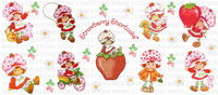 Strawberry Shortcake Over The Years UV DTF Libby Wrap Bundle