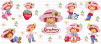 Strawberry Shortcake Over The Years UV DTF Libby Wrap Bundle