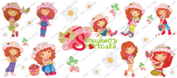 Strawberry Shortcake Over The Years UV DTF Libby Wrap Bundle