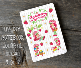 2009 Strawberry Shortcake 5 x 7 UV DTF Notebook Decal