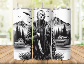 20oz Jason Voorhees 2 Sublimation Tumbler Wrap EXCLUSIVE