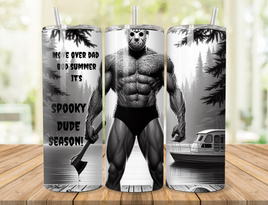 20oz Spooky Dude Season 1 Sublimation Tumbler Wrap EXCLUSIVE