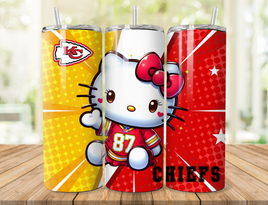 Chiefs Football Kitty 20oz Tumbler