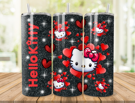 Hello Kitty Black And Red 20oz Tumbler