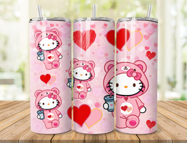 Pink Kitty Bear 20oz Tumbler