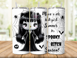 20oz Spooky Bitch Season Sublimation Tumbler Wrap EXCLUSIVE