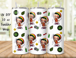 20oz UV DTF Tumbler Wrap 420 Betty Boop