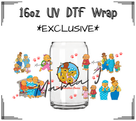 Berenstain Bears UV DTF Libby Wrap 16oz
