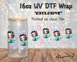 Betty Boop Mermaid Libbey Wrap 16oz