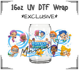 Bubble Guppies UV DTF Libby Wrap 16oz