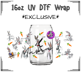 Bugs Bunny UV DTF Libby Wrap 16oz