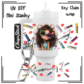 Chapstick Cutie UV DTF Mini Stanley Key Chain Wrap