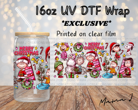 Charlie Brown Christmas UV DTF Libby Wrap 16oz