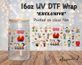 UV DTF Charlie Brown Libbey Wrap 16oz