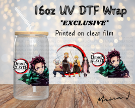 Demon Slayer UV DTF Libbey Wrap 16oz