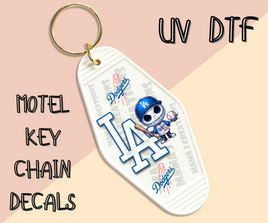 Dodgers Jack UV DTF Motel Key Chain Decal