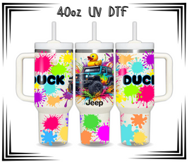 Duck Duck Jeep 40oz UV DTF Wrap TOP & BOTTOM