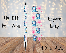 Eeyore Kitty UV DTF Pen Wrap