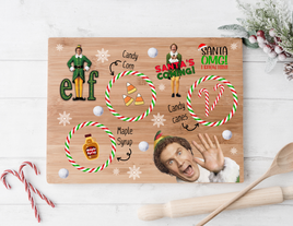 Buddy The Elf 1 Santa Tray UV DTF Decal Rectangle