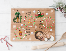 Buddy The Elf 2 Santa Tray UV DTF Decal Rectangle