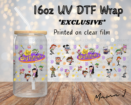 UV DTF Fairly Odd Parents Libbey Wrap 16oz