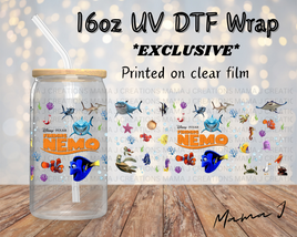 UV DTF Finding Nemo Libbey Wrap 16oz