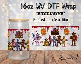 Five Nights At Freddy's UV DTF Libbey Wrap 16oz