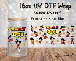 UV DTF Goku Libbey Wrap 16oz