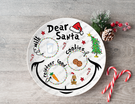 The Grinch Santa Tray UV DTF Round