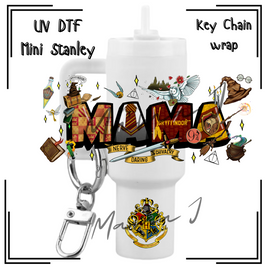 Gryffindor Mama UV DTF Mini Stanley Key Chain Wrap