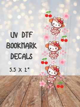 Hello Kitty Cherry Blossom UV DTF Bookmark