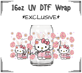 Hello Kitty Easter UV DTF Libby Wrap 16oz