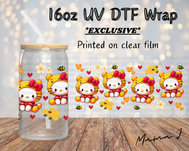 UV DTF HK Honey Bear Libbey Wrap 16oz