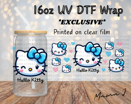 Hello Kitty Blue Libbey Wrap 16oz