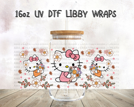 Hello Kitty Spring Flowers Libbey Wrap 16oz