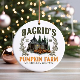 Hagrid's Pumpkin Patch UV DTF Christmas Ornament Decal