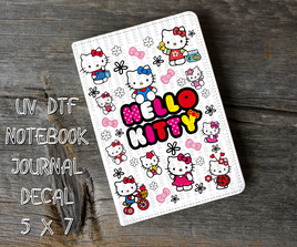 Hello Kitty 5 x 7 UV DTF Notebook Decal