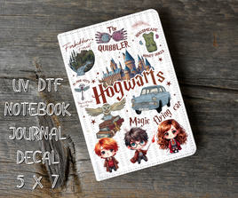 Hogwarts 5 x 7 UV DTF Notebook Decal