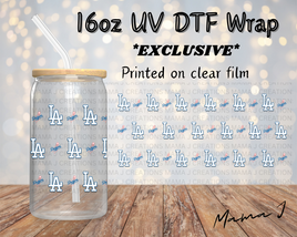 LA Dodgers UV DTF Libbey Wrap 16oz