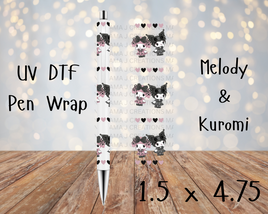 Melody & Kuromi UV DTF Pen Wrap