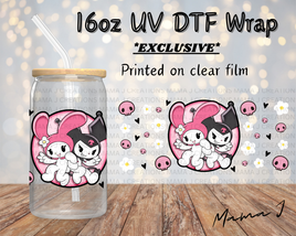 UV DTF Melody & Kuromi Libbey Wrap 16oz