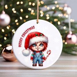 Chucky UV DTF Christmas Ornament Decal