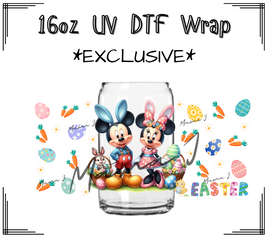 Mickey & Minnie Easter UV DTF Libby Wrap 16oz