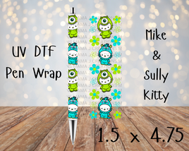 Mike & Sully Kitty UV DTF Pen Wrap