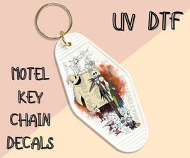 NMBC UV DTF Motel Key Chain Decal