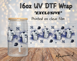 NY Yankees 99 UV DTF Libbey Wrap 16oz