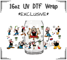 Popeye UV DTF Libby Wrap 16oz