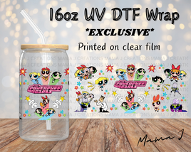 UV DTF Powerpuff Girls Libbey Wrap 16oz