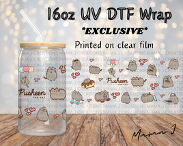 Pusheen Cat UV DTF Libby Wrap 16oz