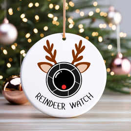 Reindeer Watch UV DTF Christmas Ornament Decal